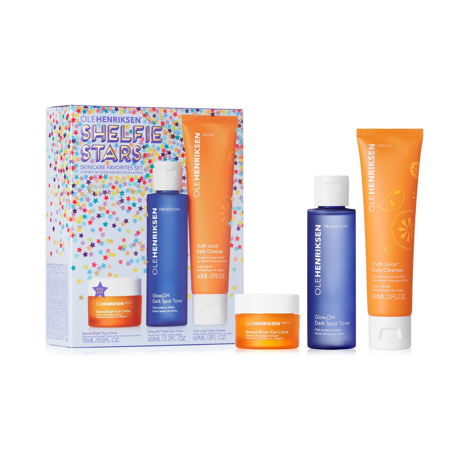 SHELFIE STARS SKINCARE FAVORITES SET (SET DE CUIDADO DE LA PIEL)
